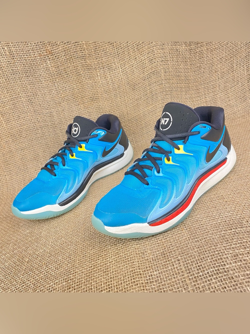 Nike KD 17 N7 Kevin Durant Blue Basketball Sneakers Men’s Size 8